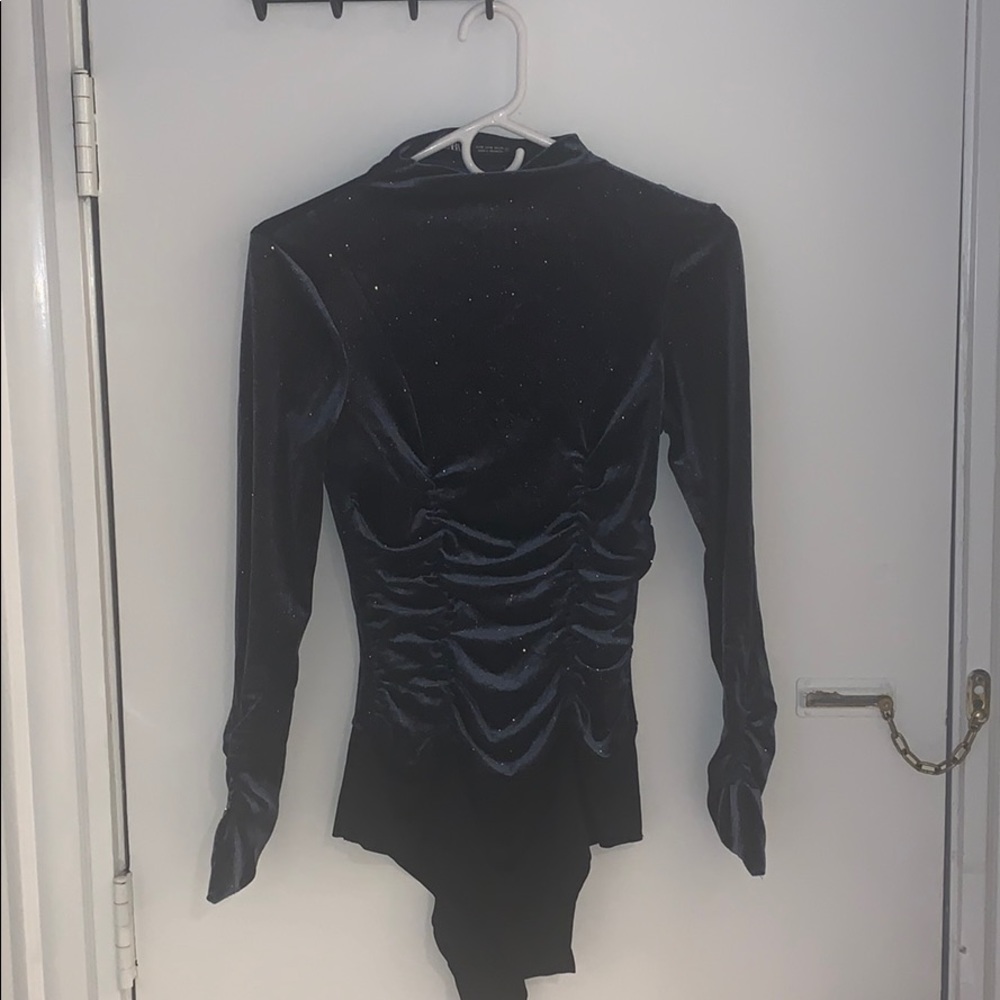 Zara sparkly navy blue bodysuit - Picture 2 of 3